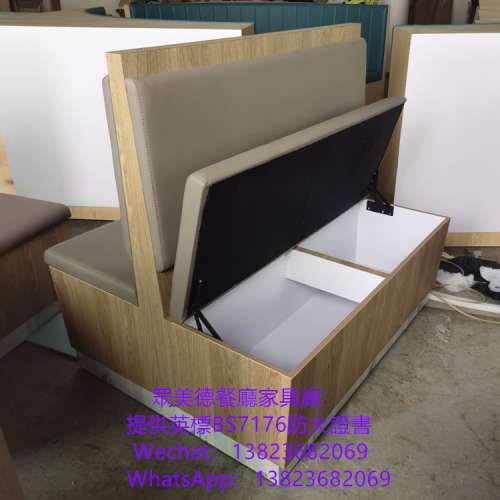 經典款式茶餐廳卡座沙發家具訂做,坐墊掀開翻開儲物梳化訂造,港式餐廳梳化客訂做,餐...