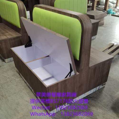 料理店飯店卡座沙發訂製,阻燃皮革卡坐沙發梳化客訂造,坐墊翻開置物梳化倉訂做,顏色...