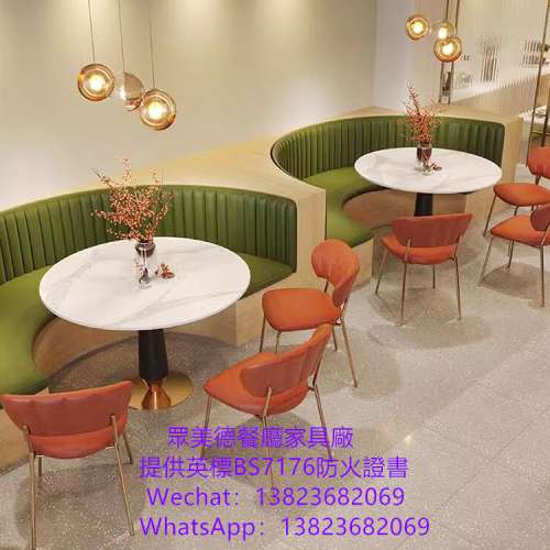 西餐廳桌椅訂製,長條卡位梳化客訂造,防火板餐檯訂造,岩板大理石實木封邊餐桌訂做,餐...