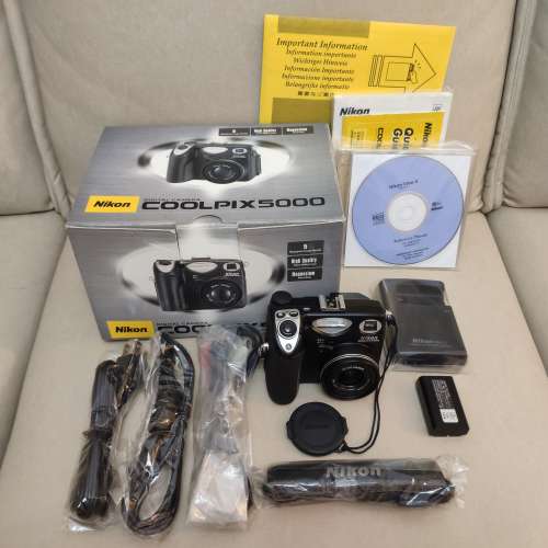 Nikon Coolpix 5000 近全新有盒2/3"大CCD相機 數碼相機 CCD Camera 等效28-85mm廣角...