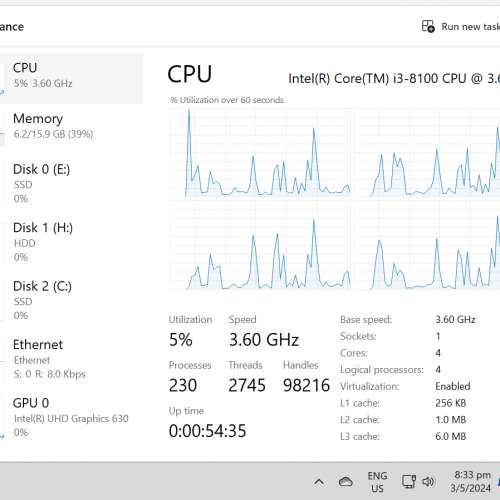 Lenovo ThinkCentre M720s i3-8100, 16GB Ram, 512GB SSD