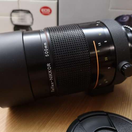 Nikon 500mm 橙圈反射鏡, 有filter 送 Lowepro 鏡頭袋 及 Canon 對焦提示轉環