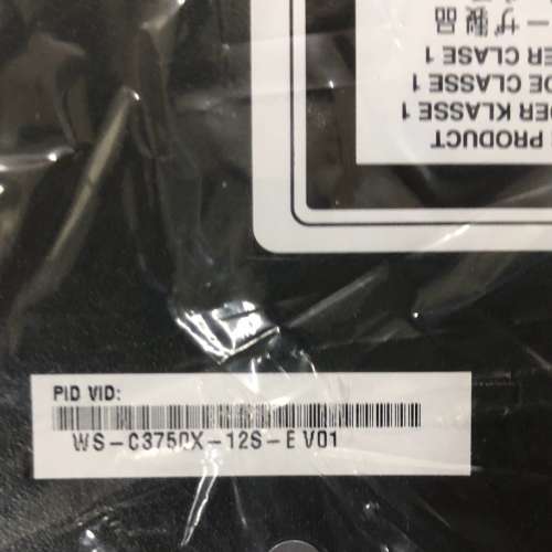 全新 庫存 原箱 CISCO WS-C3750X-12S-E sfp+ 雙火牛 配件全齊
