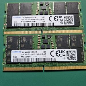 三星DDR5 4800MHz SODIMM 16GB X 2