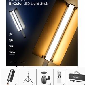 Neewer CL124 Handheld Bi-Color LED Light Stick With 2M Light Stand 手持補光燈...