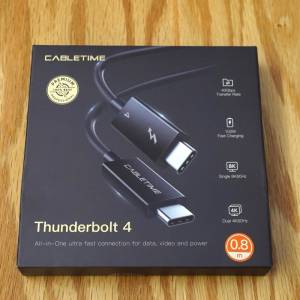 Cabletime Thunderbolt 4 Cable 0.8M