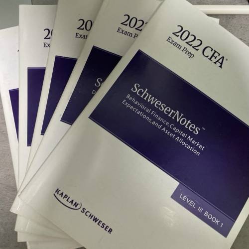 Kaplan CFA Level 3 2022年 書+QBank+Practice Problem+Practice Exam
