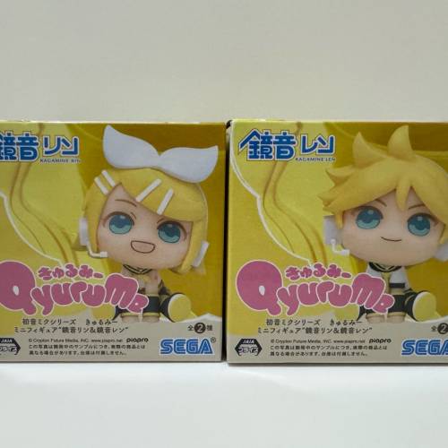 Sega 初音 鏡音雙子 鏡音連 鏡音鈴 mini figure 一套兩款 不分售 日本帶回 全新 順...