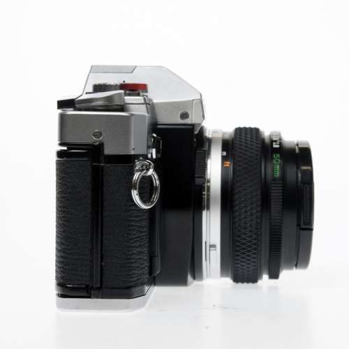 Olympus OMF 35mm SLR Film Camera with OM-System Zuiko Auto-S 50mm f/1.8 Lens