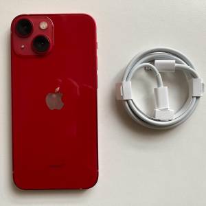 全新 紅色 iPhone 13 mini 256gb 無鎖平行進口 原裝無拆 90日保養 whatapp 6497 6645