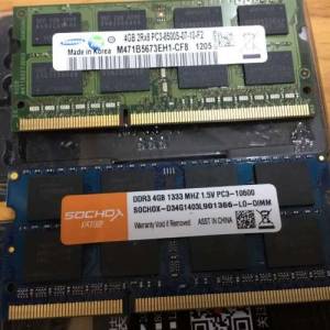 兩條 DDR3 4G RAM