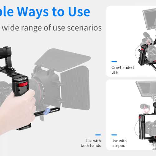 NEEWER VS107 Aluminum Alloy Camera Cage 多功能通用全相機籠 (升級版) - RED
