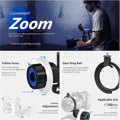 NEEWER SR101 Camera Shoulder Rig Kit 相機肩托架 - BLUE