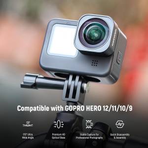 NEEWER LS-37 170° Ultra Wide Angle Lens For GoPro Hero 12 / 11 / 10 / 9