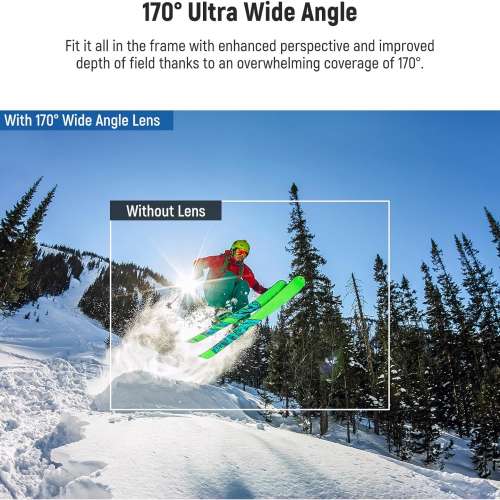 NEEWER LS-37 170&deg; Ultra Wide Angle Lens For GoPro Hero 12 / 11 / 10 / 9