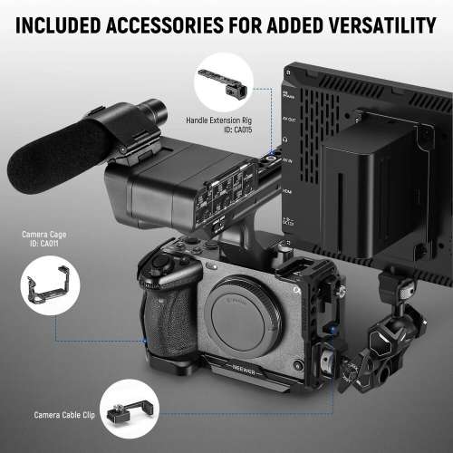 Neewer CA024 Handheld Cage Kit For Sony FX3/FX30 with XLR Handle Extension