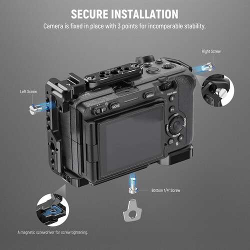 Neewer CA024 Handheld Cage Kit For Sony FX3/FX30 with XLR Handle Extension