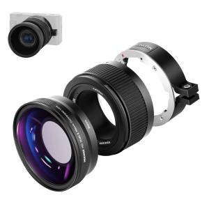 NEEWER 2 in 1 Wide Angle & 10x Macro Additional Lens For Sony ZV1