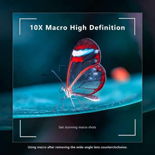 NEEWER 2 in 1 Wide Angle & 10x Macro Additional Lens For Sony ZV1