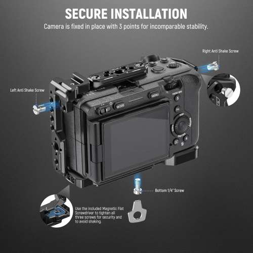 NEEWER CA011 Camera Cage For Sony FX3 / FX30 with HDMI Cable Clamp 專用相機籠