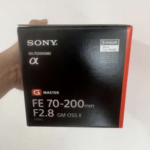 全新行貨 Sony FE 70-200mm F2.8 GM OSS II (30/04/2024 購自Sony Store)