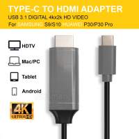 TYPE C TO HDTV CABLE USB 3.1 HDMI 4K 高清轉換線 MacBook Pro iPad Pro 三星S21 ...
