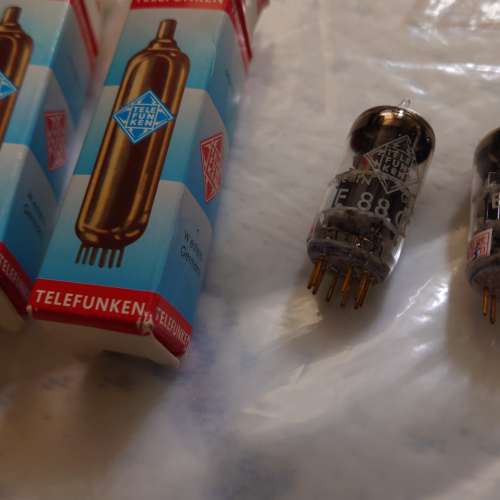 Telefunken 膽皇CCA/E88CC/6922  一對(全新, 已配對)