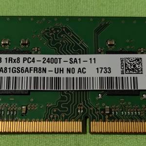 DDR 4 RAM SK Hynix 8GB 1Rx8 PC4-2400T SO-DIMM