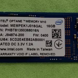 INTEL MEMPEK1J016GAL PCIe NVMe SSD (16GB)