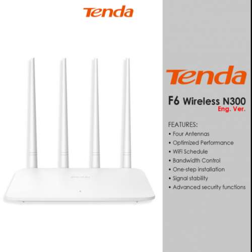 TENDA  Ｆ６ N300 4天線 路由器 ＲＯＵＴＥＲ  有盒  二手