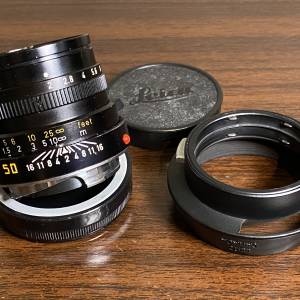 虎爪** Leica Summicron M 50mm f/2 鏡頭 連 遮光罩 及 遮光罩蓋 (V4)