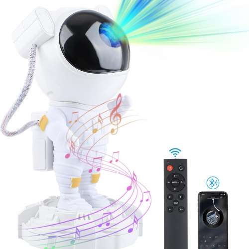 Active-Lights Astronaut Galaxy Star Projector with Bluetooth Speaker
