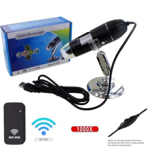 WiFi Version Digital Microscope With Stand 電子顯微鏡 (500x、1000x、1600x)