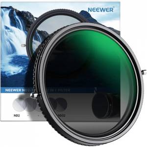 Neewer 2-in-1 Variable ND2-ND32 & CPL Filter (37mm -82mm) 偏光連可調減光濾鏡