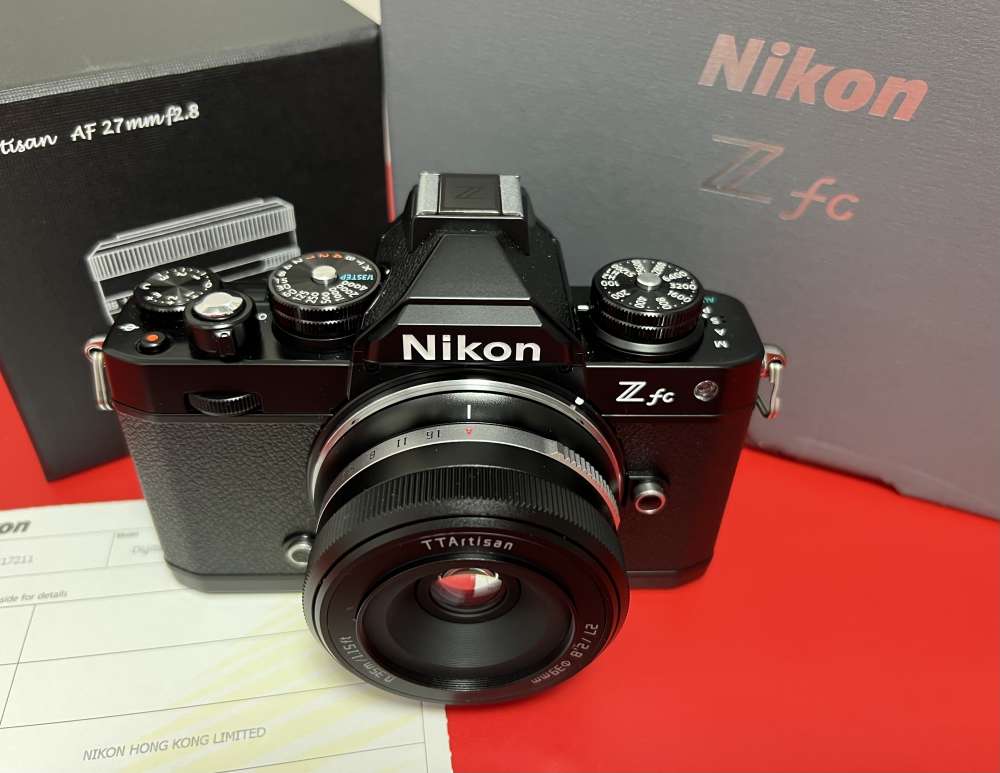 Nikon zfc body (black) + TTArtisan AF 27mm f2.8 - 二手或全新無反
