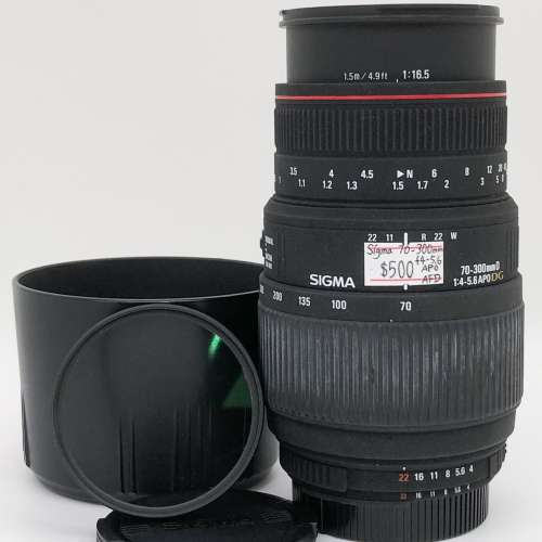 85% New Sigma 70-300mm F4-5.6 APO 自動對焦鏡頭, 深水埗門市可購買