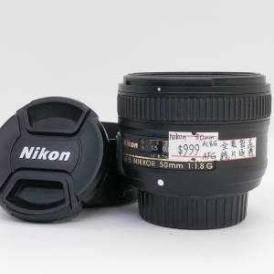 99% New Nikon 50mm F1.8G自動對焦鏡頭, 深水埗門市可購買