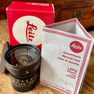 Leica 21mm F2.8 (Pre-A) with Box in black