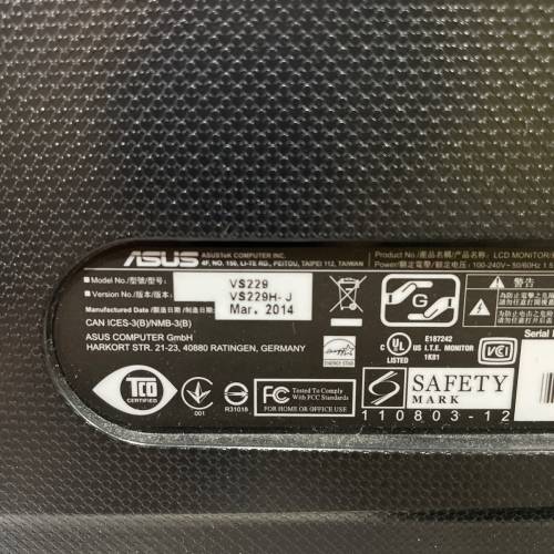 ASUS VS VS229HJ 22吋 IPS HD Monitor 顯示器 電腦Mon