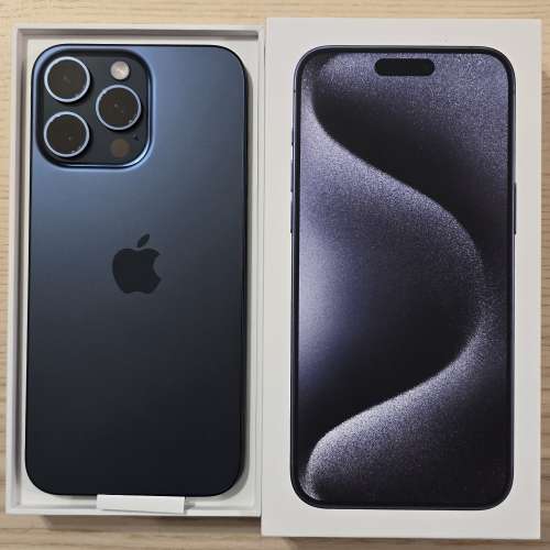 99.9% new iPhone 15 Pro Max 1T 藍色