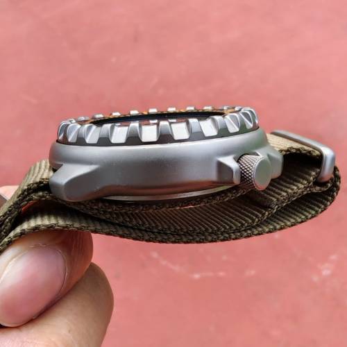 罕有～古董 日本製 Citizen 星辰 鈦殼左霸 800m 石英深潛手錶～not rolex omega