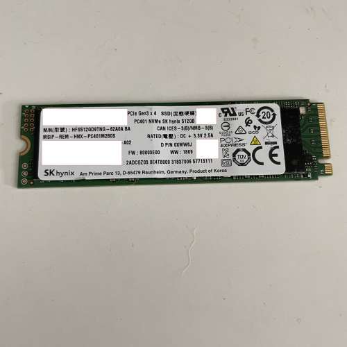 SK Hynix M2 NVME 512G SSD