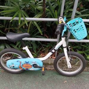 舊 B'twin Dragon 14吋 小童單車。14吋，不可摺，單速，身高 1米下小童合用。