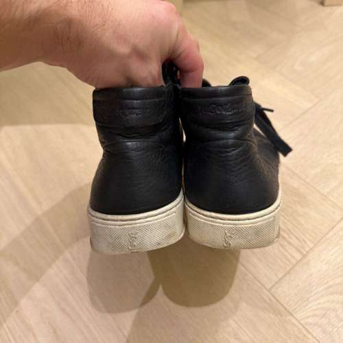 新淨全正常 YSL  saint Laurent high tops 黑色 悠閒鞋 Comfort Shoes 42 EU42 真...