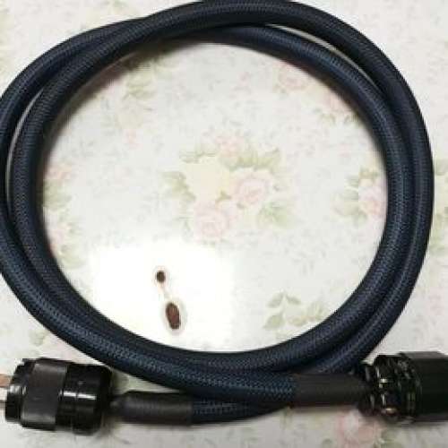 Furutech 古河英制三腳發燒級金頭電源線鍍金/鍍銠頭1.8M power cable.