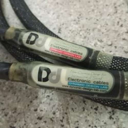 Dynamic design lab DDL RCA 超粗 發燒 屏蔽 信號線 XLR 1.5米長