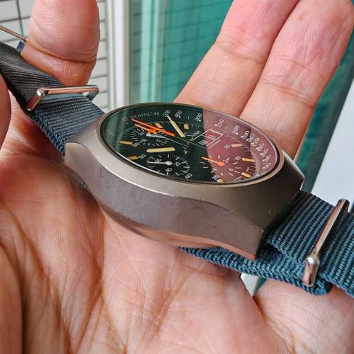 古董 Sinn 157ti 鈦金屬 Lemania 5100 Chronograph 自動機械計時錶