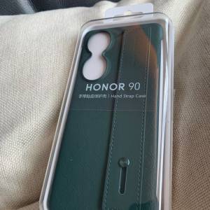 榮耀 HONOR 90 原裝手機套 手帶貼皮保護殼 Hand Strap Phone Case 5199AANB 綠色 G...