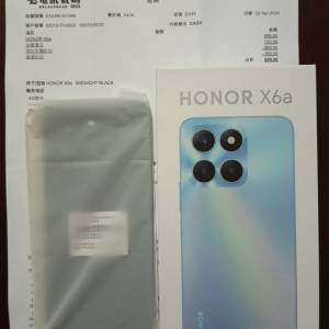 HONOR榮耀X6a [4+128G版] *99%new *黑色 *香港原廠行貨[*有正式單據,2024年4月2日在...