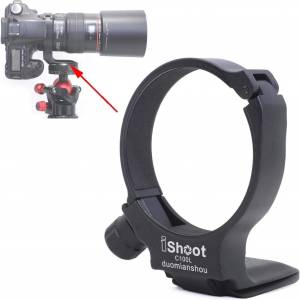 iShoot IS-C100L Camera Tripod Mount Ring For Canon EF 100mm F2.8L Macro IS USM